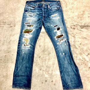 POLO RALPH LAUREN DISTRESSED JEANS